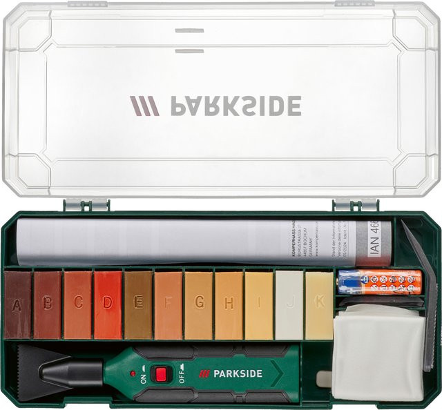 PARKSIDE Laminat- Parkett und Fliesen Reparatur Set PFRS 1,5 C5/ PLPRS 1,5 C5 in Weiss und Mehrfarbig - Bild 1