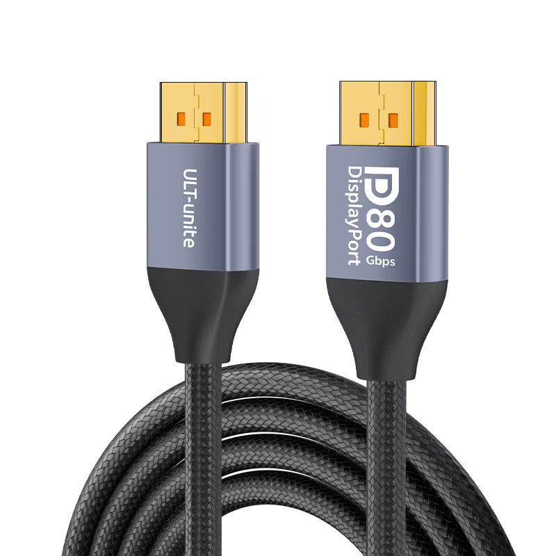 ULT-unite DisplayPort 2.1 Kabel Schwarz, 3 m, 16K, 80 Gbit/s, 8K120Hz, FreeSync, G-Sync, VRR, VESA-zertifiziert - Bild 3