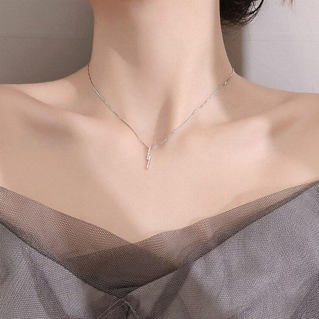 Halskette 925 Silber, Zirkonia, Damen - Bild 1