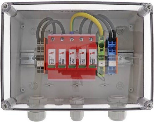 DEHN Generatoranschlusskasten DCU 2 YPV 1100 2M 1S in Rot - Bild 1