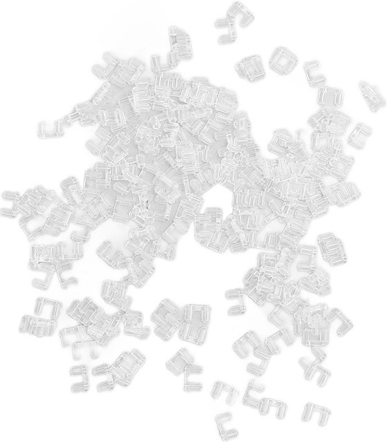 Koogeelife Brillen Kompressionshülse, Transparent, White, 200 Stück - Bild 1
