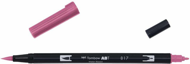 Tombow ABT Dual Brush Pen Mauve 817 in Pink und Purple - Bild 1