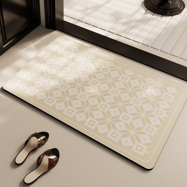 Rutschfeste Badezimmer Bodenmatte von Yiran Furniture aus Diatomeenschlamm, schnelltrocknend und saugfähig, B/B: 50 x 80 cm - Bild 1