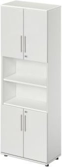 Schäfer Shop Select Kombischrank Start Off mit 6 offenen und 4 geschlossenen Fächern, abschließbar, lichtgrau, B/T/H: 80 x 42 x 224 cm - Bild 1