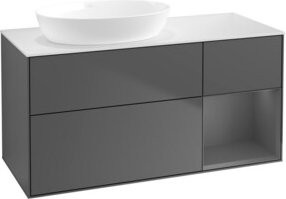 V&B Waschtischunterschrank Finion in Anthrazit lackiert, Breite: 120 cm, Tiefe: 50,1 cm, Höhe: 50,1 cm - Bild 1