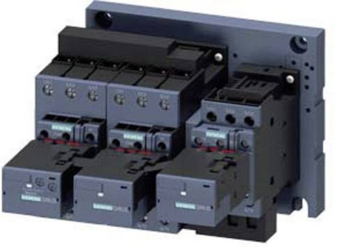 Siemens Stern-Dreieck-Kombination 3RA2434-8XF32-1NB3 mit 3 Schließern, 690 V/AC, grau - Bild 1