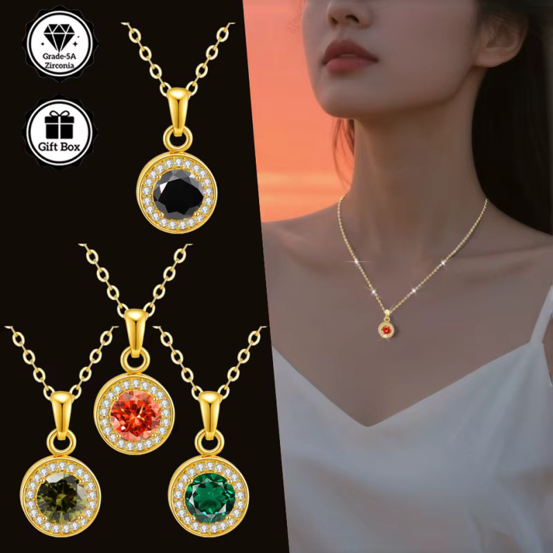 LAMVOICE Halskette, Zirkonia, Gold, Damen - Bild 1