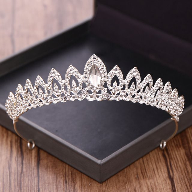 AiliBride Krone, Kristall Strass, Braut, Barock, Hochzeit - Bild 1