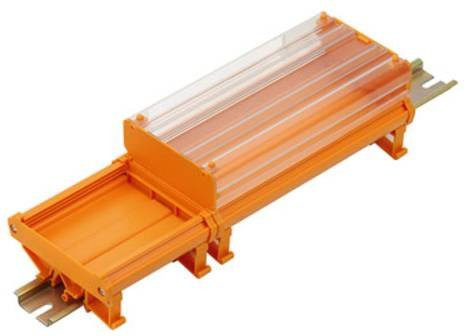 Weidmüller AP RF80 LI Hutschienen-Gehäuse Endstück, Orange, 20 Stück - Bild 1