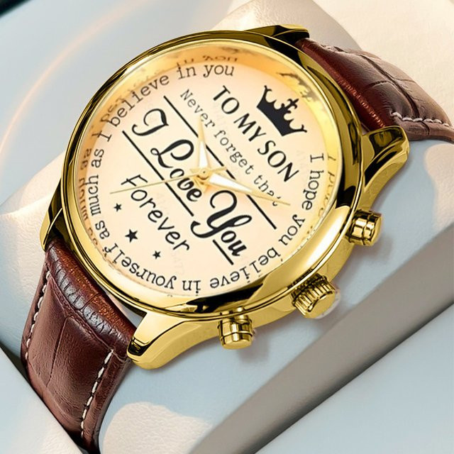 KCALOE Armbanduhr Quarz, Gold, Schwarz, Milanaise, Herren - Bild 1