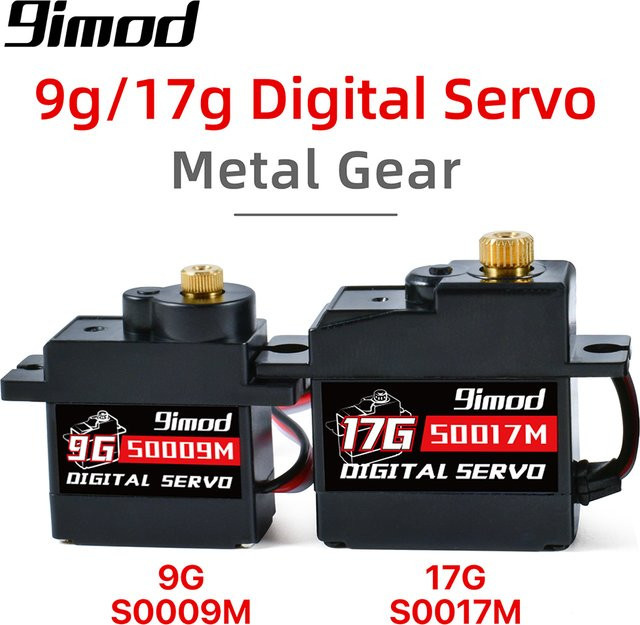 9imod Digitaler Servomotor, Hochgeschwindigkeitslenkung, RC Servo, Metal Gear - Bild 1
