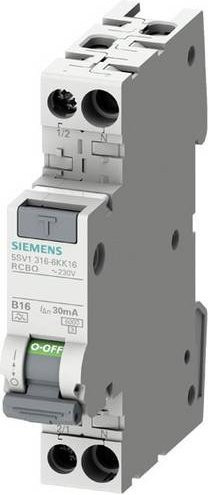 Siemens RCBO Leitungsschutzschalter Grau - Bild 1