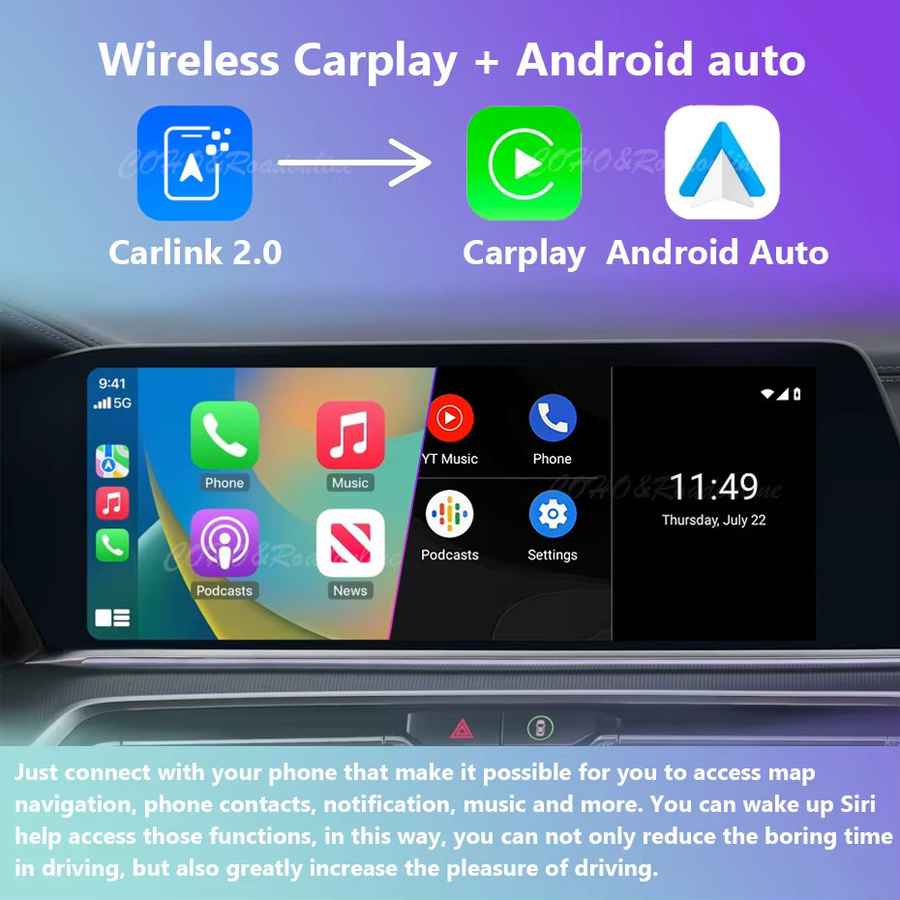Roadonline Android 15 Multimedia-Player für Mazda CX-60 und CX-90 (2024-2025), 12,3 Zoll, 8-Kern, 8GB RAM, 256GB Speicher, Schwarz - Bild 4