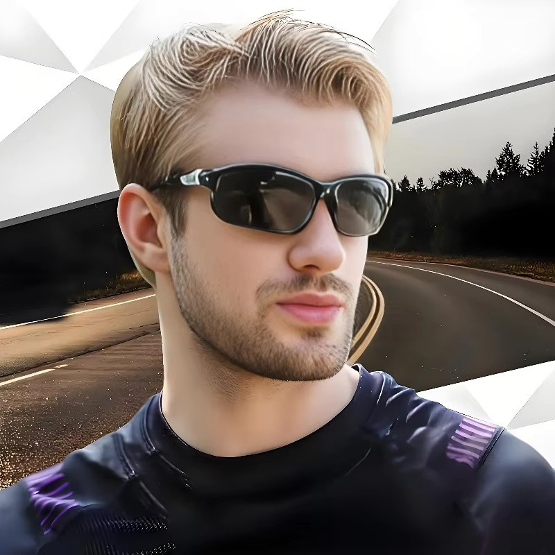 ERIKOLE Sportsonnenbrille, Wrap, Vollrand, Kunststoff, Schwarz, Unisex - Bild 1