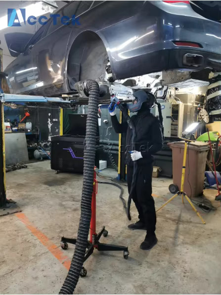 ACCTEK Laser-Rostentfernungsmaschine 500W Puls-Laser-Reinigungsmaschine in Schwarz zur Entfernung von Öl und Farbe auf Metall- und Holzoberflächen - Bild 1