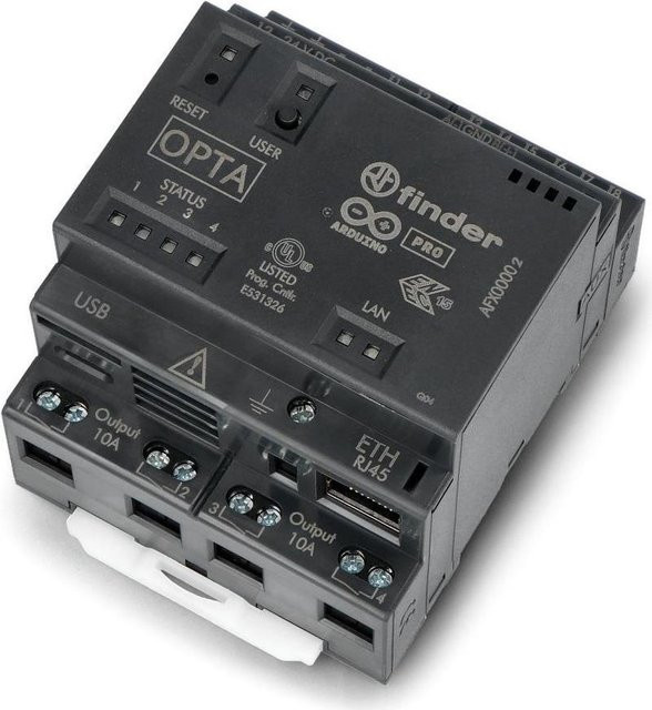 Arduino Opta WiFi AFX00002 SPS-Kommunikationsmodul in Schwarz, 12 V/DC bis 24 V/DC - Bild 2