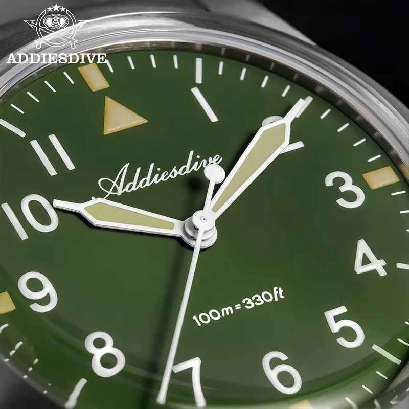 ADDIESDIVE Armbanduhr, Titan, Quarz, 36 mm, Herren, Silber - Bild 2
