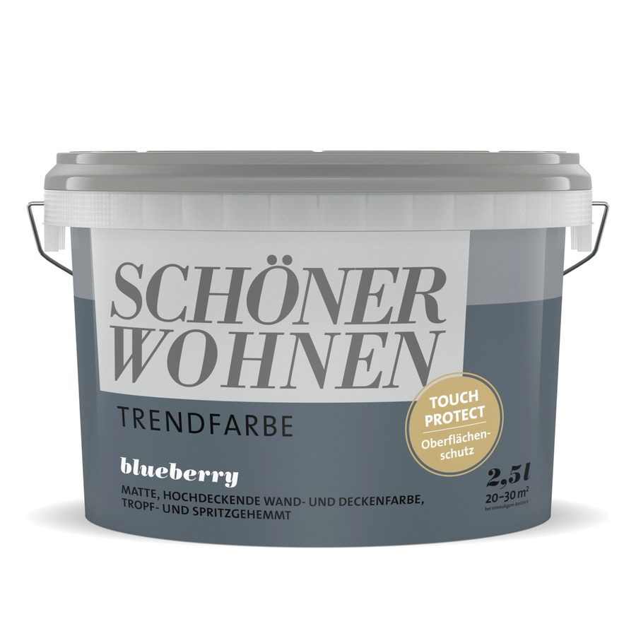 Schöner Wohnen Dispersionsfarbe Plaster in Blau Matt, 2,5 l - Bild 2