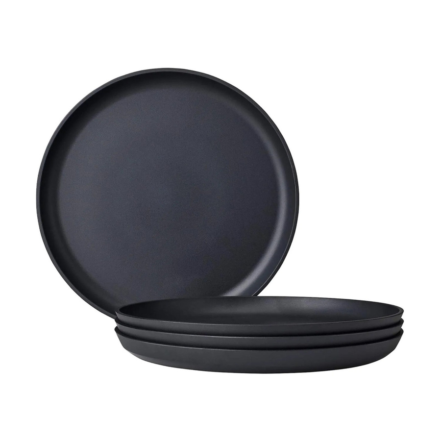 Mepal Silueta Frühstücksteller 4er Set, Farbe Black, Durchmesser: 23 cm - Bild 2