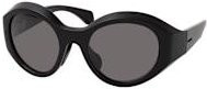 Moncler ME 8005 Sonnenbrille, Rund, Vollrand, Kunststoff, Unisex, Schwarz, Grau - Bild 1