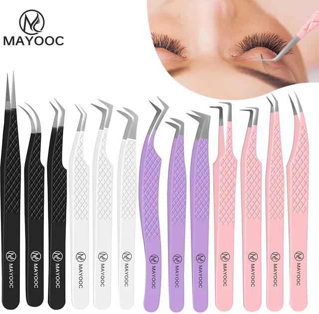 MAYOOC LASH Wimpernverlängerungspinzette mit Faserspitzen - Bild 1