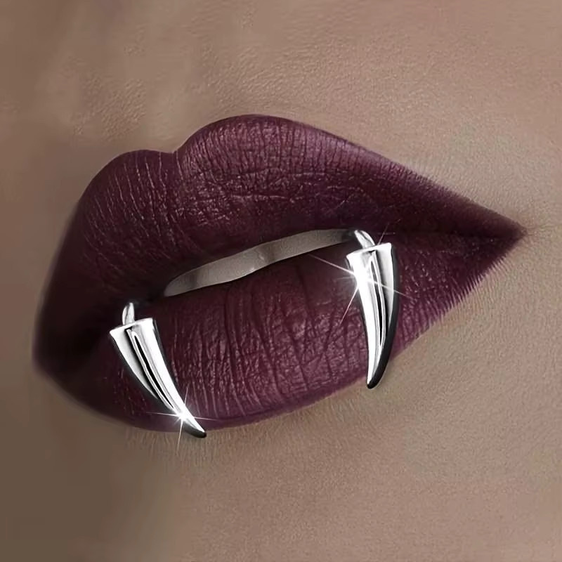 Yerik Lippenringe, Edelstahl, Silber, Damen, Vintage - Bild 3