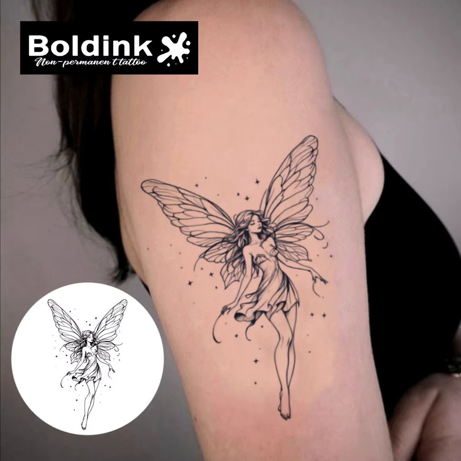 Boldink Butterfly Elf Tattoo, Unisex, wasserdicht - Bild 2