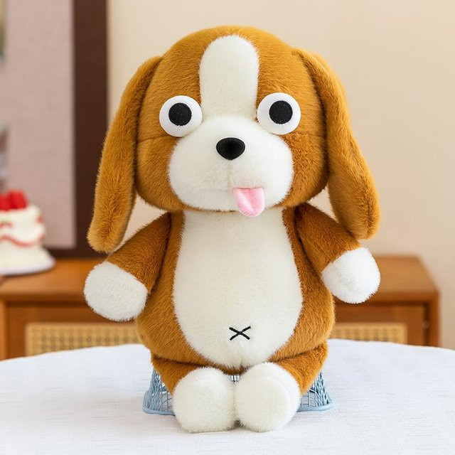 Yiran Health & Beauty Beagle Plüschtier, Stoffhundepuppe, 50cm - Bild 1
