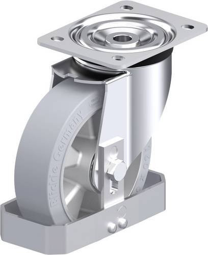 Blickle L-ALEV 160K-SG-FS Stahlblech-Lenkrolle in Grau mit 160 mm Rad-Durchmesser und 400 kg Tragfähigkeit - Bild 1