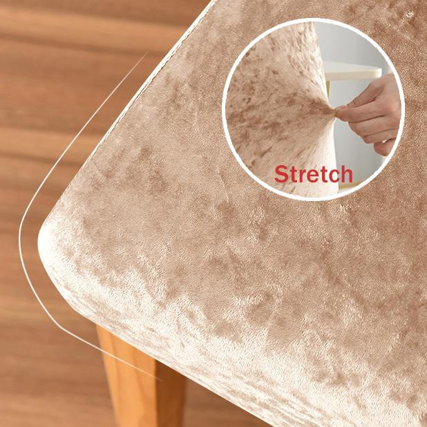 Glänzender Stretch-Stuhlbezug aus Polyester und Elasthan für Esszimmer und Hochzeitsbankette in Weiß - Bild 2