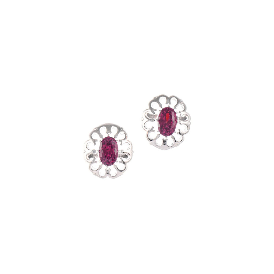 Ohrstecker 925 Silber, Zirkonia, beere, Damen - Bild 1