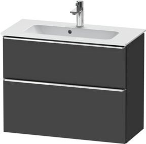 Duravit Waschtischunterschrank D-Neo Compact, Grau matt, wandhängend, B: 81 cm, T: 37,2 cm, H: 62,5 cm - Bild 1