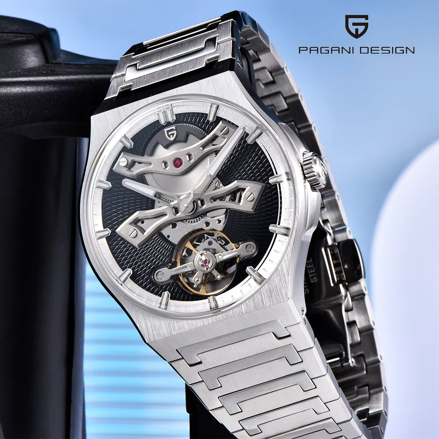 PAGANI DESIGN Armbanduhr Automatik, Edelstahl, Saphirglas, 42 mm, Herren - Bild 5