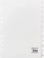 Soennecken Zahlenregister A4 in Weiß und Transparent aus Kunststoff - Bild 1