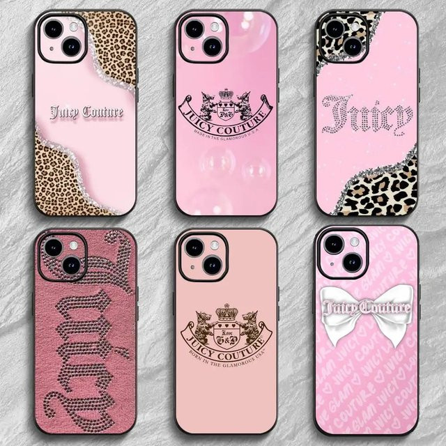 J-JuicysS Couture Silikon Handyhülle für iPhone 11 bis iPhone 17 Pro Max in Pink - Bild 1