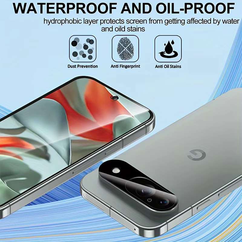 3er-Set Sichtschutzfolie und Linsenschutzfolie für Google Pixel 6 7 8 9 Pro XL, transparent, kompatibel mit Fingerabdruck-Entsperrung - Bild 6