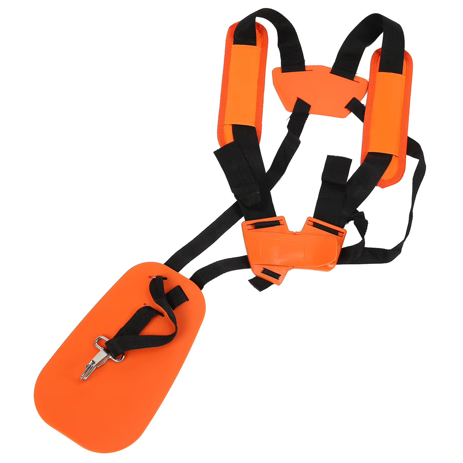 Robuster Nylon-Trimmergurt in Orange mit doppelter Schulter zur Reduzierung der Schultermüdigkeit für Rasenmäher und Freischneider - Bild 5