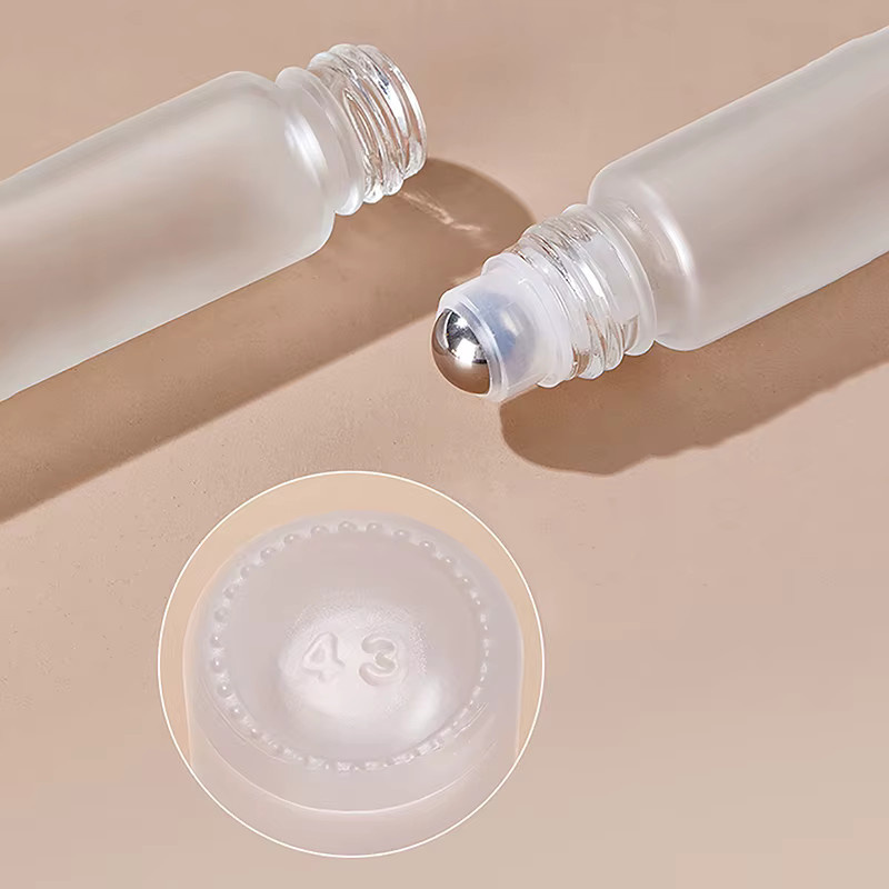 KuZHEN Roll-On-Glasflaschen für ätherische Öle, leere Parfümflaschen, mit Holzdeckel - Bild 2