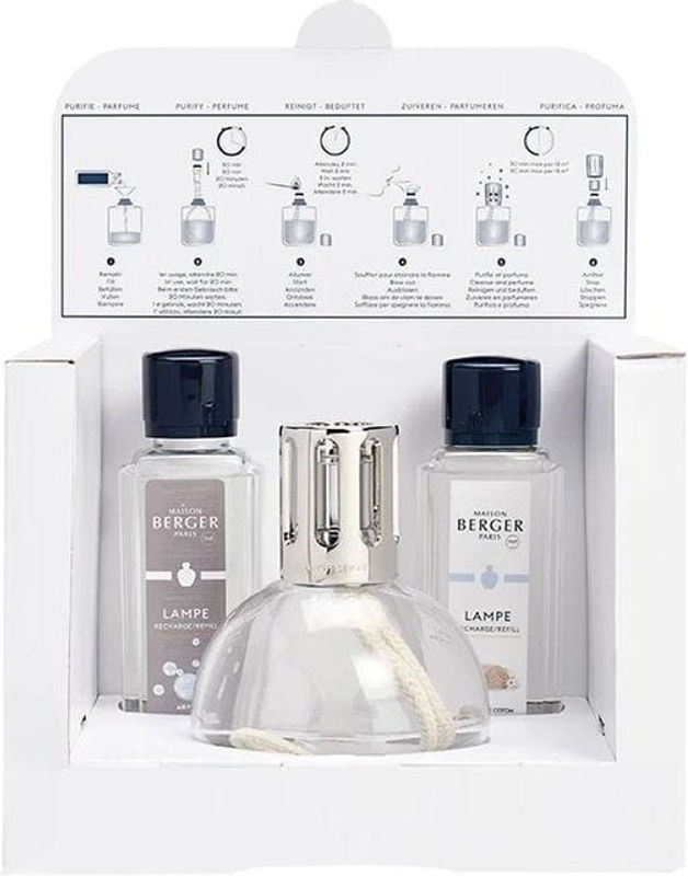 MAISON BERGER Duftlampe Starter-Set aus Glas und Metall in transparent und minimalistischem Design - Bild 1
