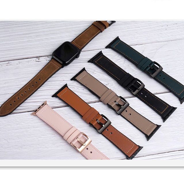 Uhrenarmband Leder, Silikon, Unisex - Bild 1