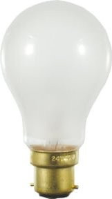 Scharnberger Hasenbein Glühlampe B60x105mm Ba22d 240V 60W matt weiß - Bild 1