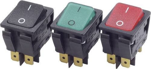 Arcolectric Bulgin Ltd. Wippschalter C6053ALNAH 230 V/AC 16A 2 x Aus/Ein rastend multicolor - Bild 1