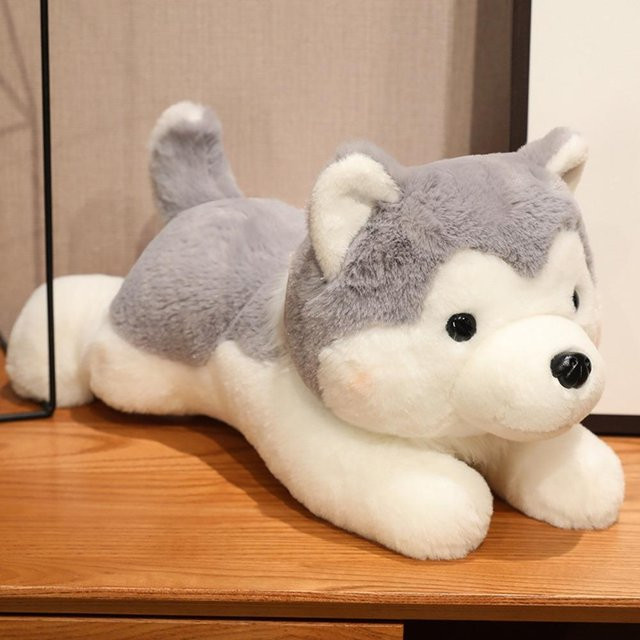 Binchi Fitness Husky Stofftier, Schlafkissen, braun, ab 2 Jahren - Bild 1
