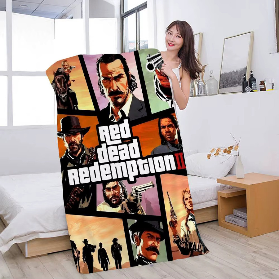 Beast Kingdom Red Dead Redemption Mikrofaser-Strandtuch, mehrfarbig, schnelltrocknend und weich - Bild 3