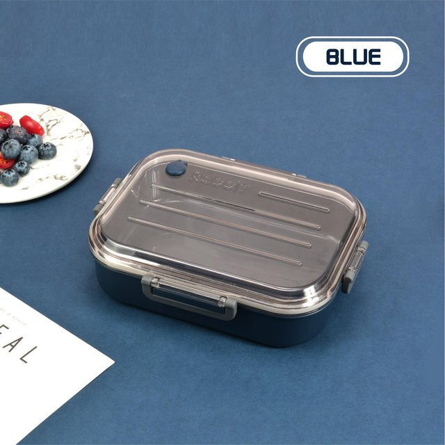 Isolierte Edelstahl Lunchbox von Yiran Furniture in Grau, auslaufsicher und mikrowellengeeignet - Bild 1