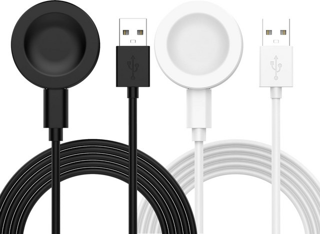 Huawei USB-Smartwatch-Ladegerät Ersatz-Ladekabel in Weiß für Huawei Watch GT5 Pro, GT5, GT4, GT3 Pro, GT3, Watch 4 und Buds - Bild 1