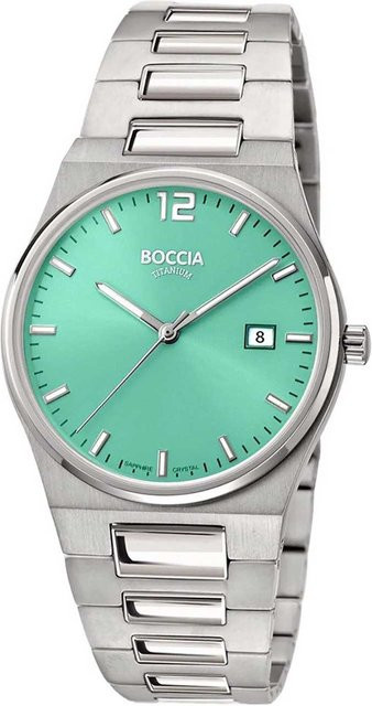 Boccia Damenuhr, Titanium, Quarz, 33 mm, Grün, Saphirglas, 5 ATM - Bild 1