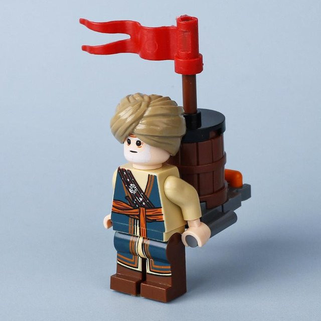 Mittelalterlichen Bauern Schmied Vagrant Charakter Baustein Spielzeug, Einzelfigur, ab 6 Jahren - Bild 1