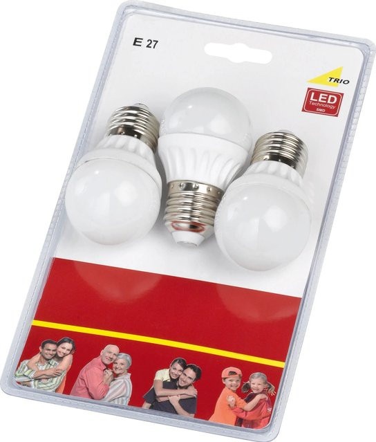 Trio LED Leuchtmittel E27 Tropfenform in Warmweiß mit 6 W und 470 lm - Bild 1