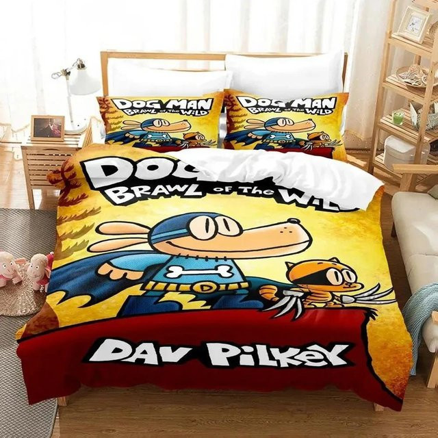 Bettwäsche Set Dog Man Comics von Lodestar in Multicolour mit Bezug aus Mikrofaser - Bild 1
